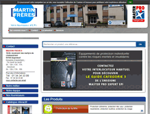 Tablet Screenshot of martinfreres.com